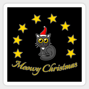 Meowy Christmas - Christmas with cat Sticker